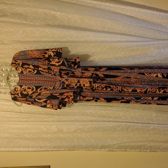 Free People Printed Fern Maxi Party Dress - 2 - Picture 9 of 14